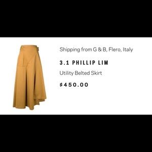 3.1 PHILLIP LIM BELTED SKIRT BRAND NEW WITH TAG